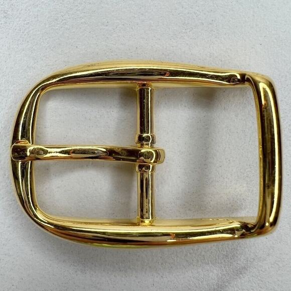 Vintage Gold Tone Simple Basic Belt Buckle for up to 1 Inch Belt - Picture 1 of 5